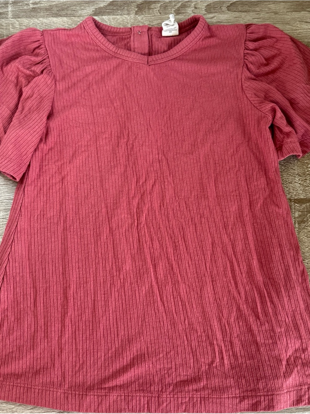Kate Quinn, Bamboo Rib Flutter Sleeve Top Size 5 worn Once